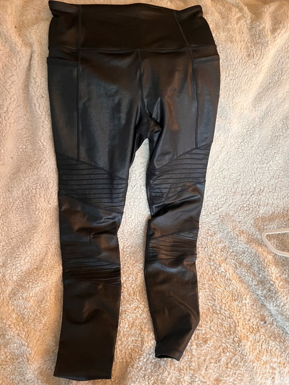 Athleta Black Inclination Moto Tights - MT